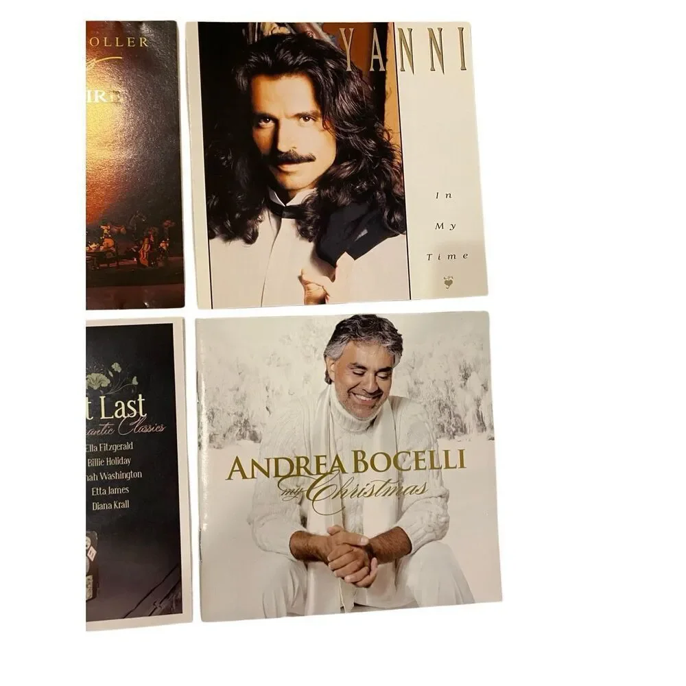 CD Insert Lot Yanni Andrea Bocelli Mannheim Steamroller Tim ONeill Art Crafts